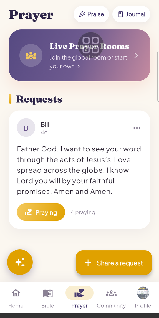 Prayer wall